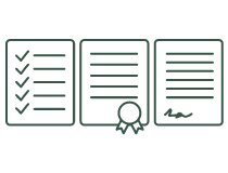 Drawing of official documents